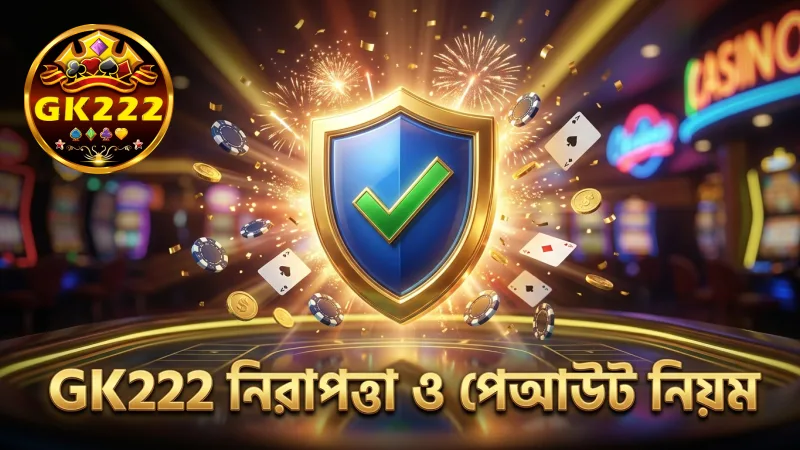 খেলার নিরাপত্তা ও পেআউট নিয়ম GK222 দ্বারা সুনিশ্চিত।