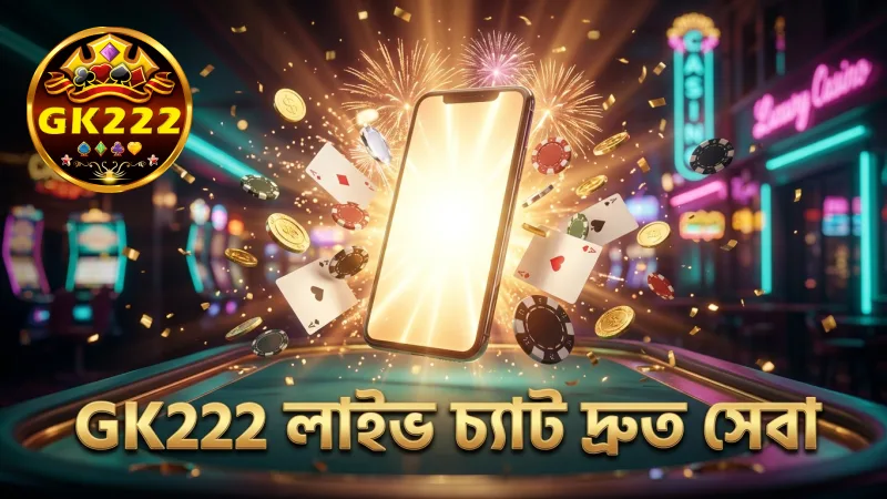 লাইভ চ্যাটে দ্রুত সাড়া দেয় GK222 সাপোর্ট টিম