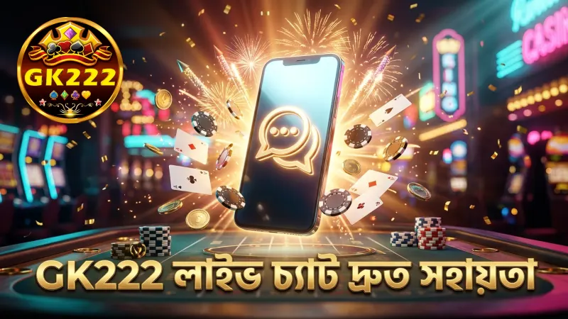 লাইভ চ্যাট লিঙ্কসহ GK222 তে দ্রুত সহায়তা পাওয়া যায়