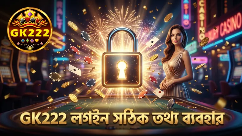 সঠিক ইউআরএল ও তথ্য দিয়ে GK222 লগইন নিশ্চিত করুন।