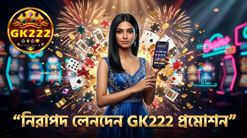 নিরাপদ লেনদেন নিশ্চিত করে GK222 প্রমোশন ব্যবহার।