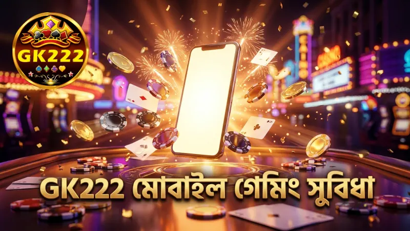 GK222 অনলাইন ক্যাসিনোর মোবাইল ফ্রেন্ডলি গেম প্ল্যাটফর্ম নিয়ে চিন্তা করুন